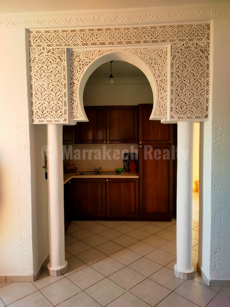 Appartement plein centre, parking et terrasse vue Atlas