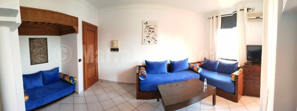 Appartement plein centre, parking et terrasse vue Atlas