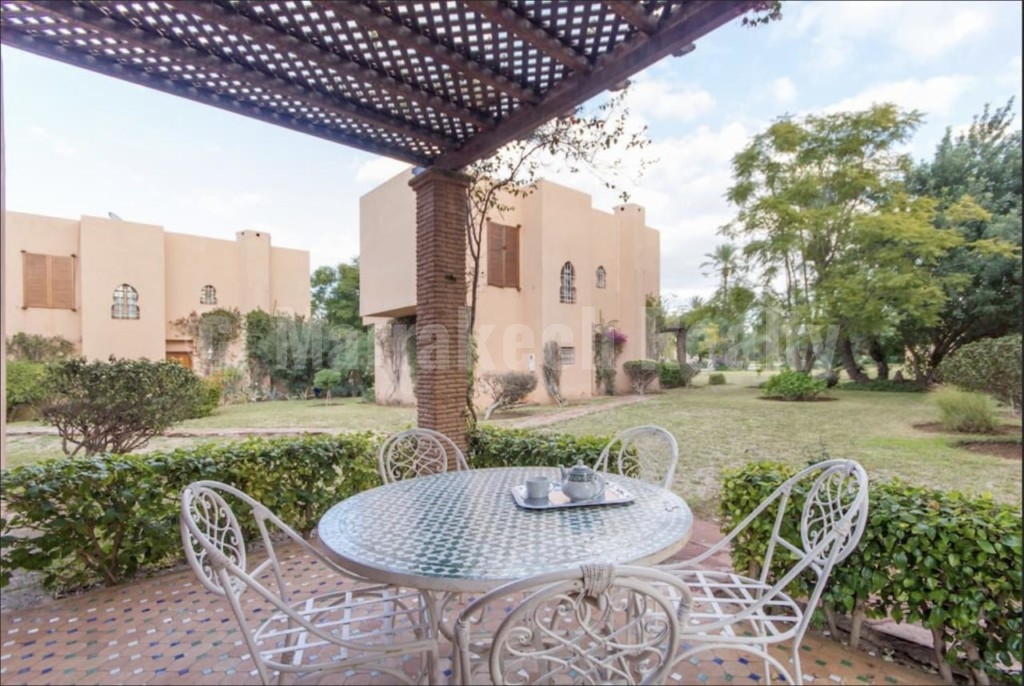 Sweet 3 bedroom villa for rent in a gated domain of the Palmeraie