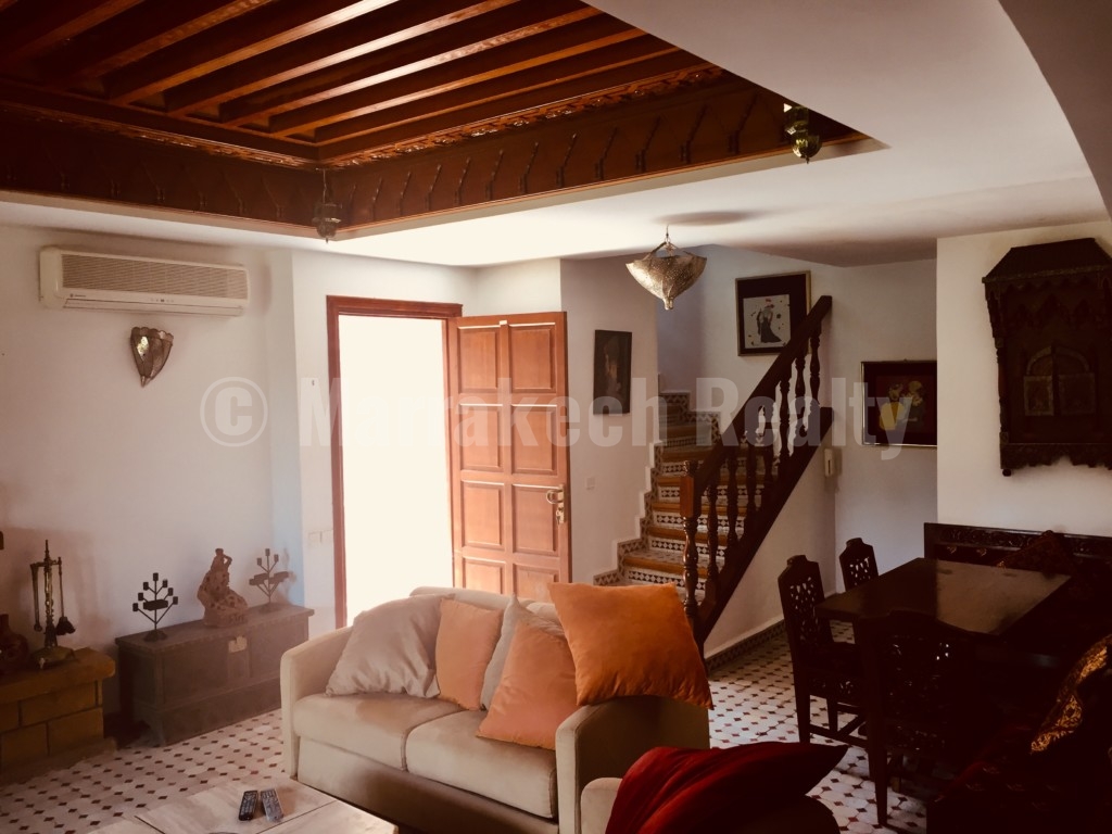 Sweet 3 bedroom villa for rent in a gated domain of the Palmeraie