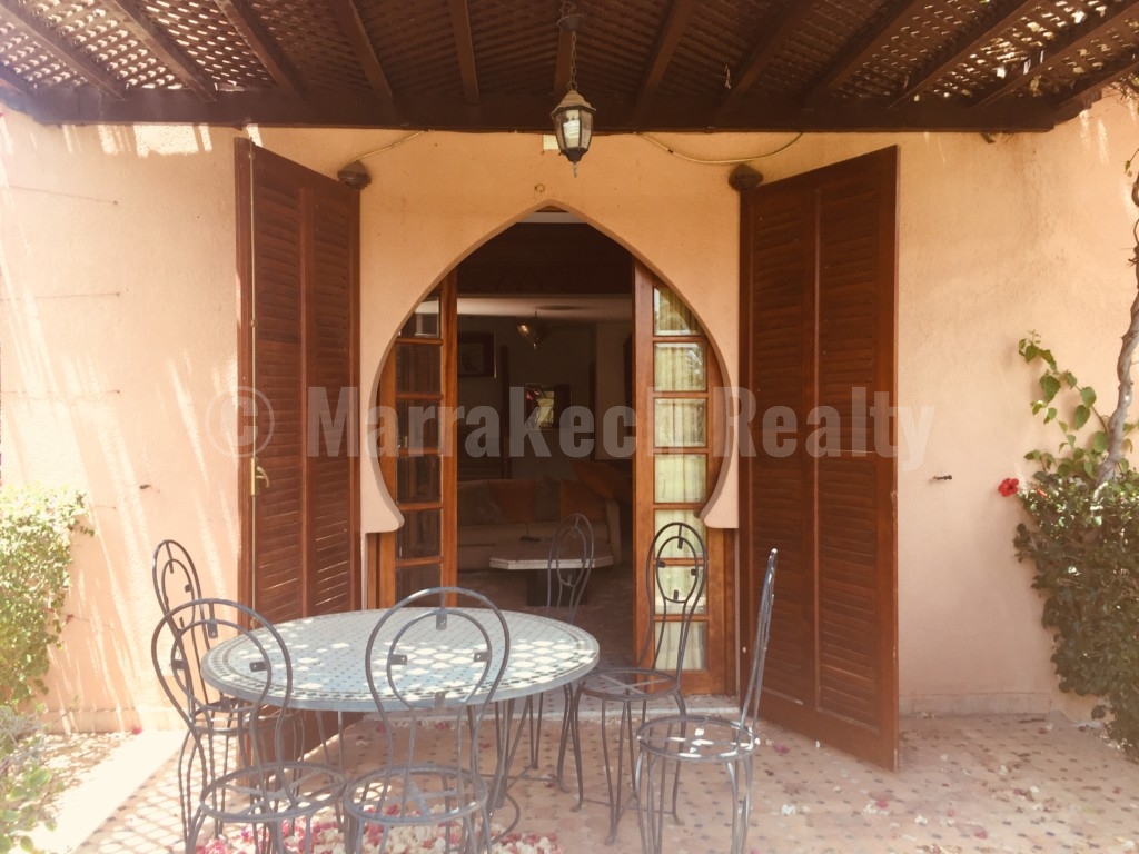 Sweet 3 bedroom villa for rent in a gated domain of the Palmeraie
