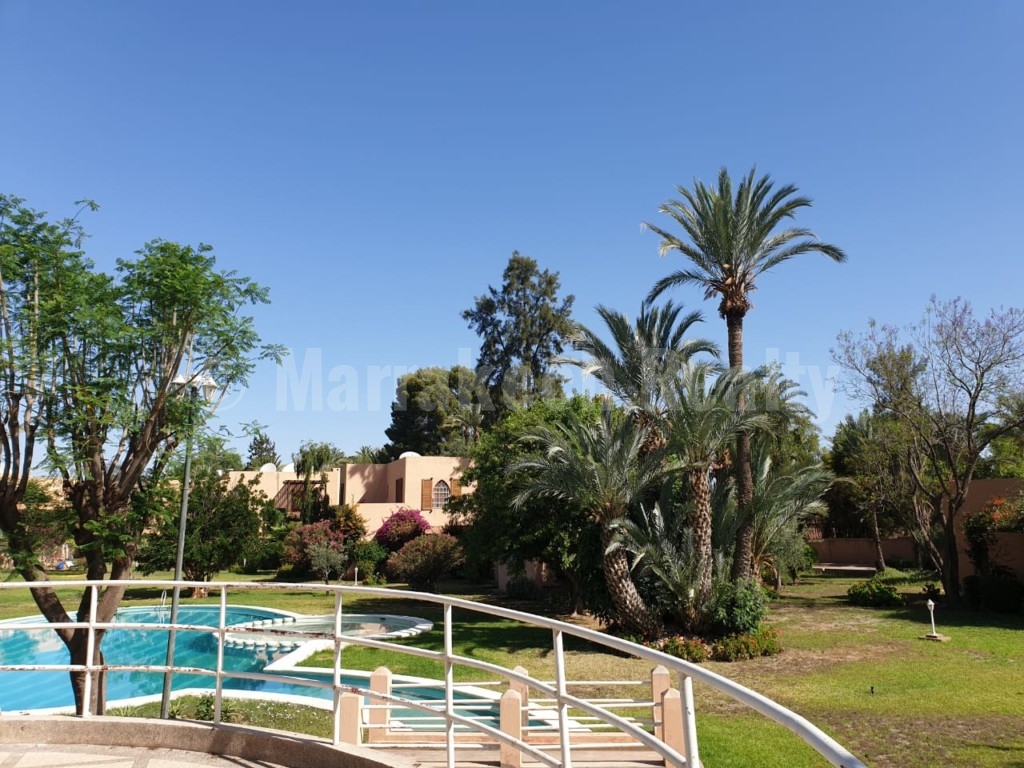 Sweet 3 bedroom villa for rent in a gated domain of the Palmeraie