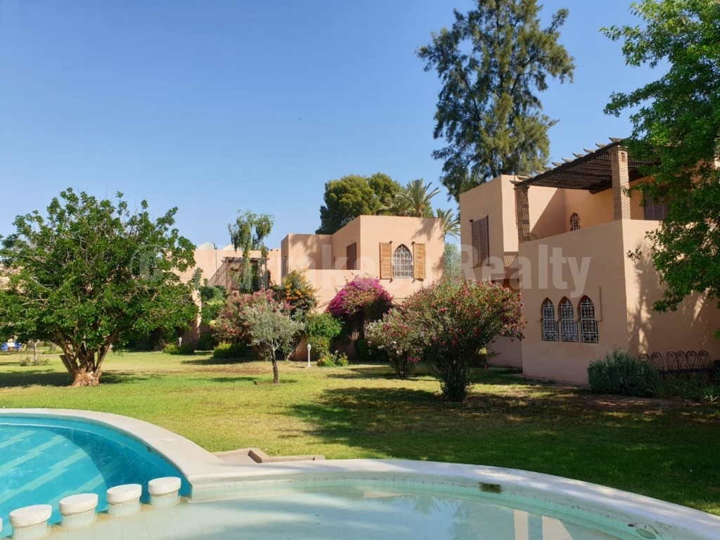 Sweet 3 bedroom villa for rent in a gated domain of the Palmeraie