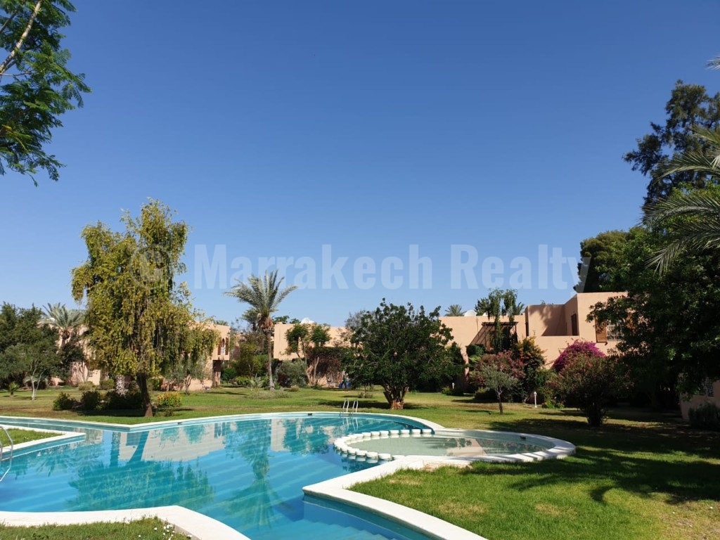 Sweet 3 bedroom villa for rent in a gated domain of the Palmeraie