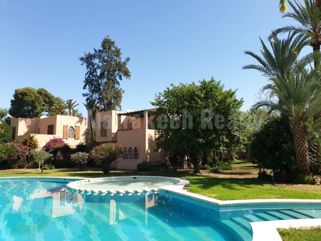 Sweet 3 bedroom villa for rent in a gated domain of the Palmeraie