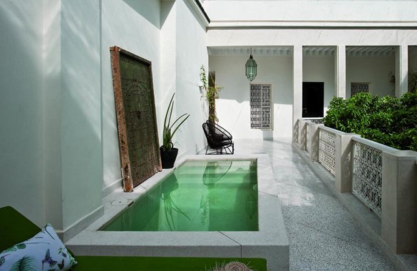 This ultra stylish 6 bedroom design Boutique-Riad in Marrakech just hit the market