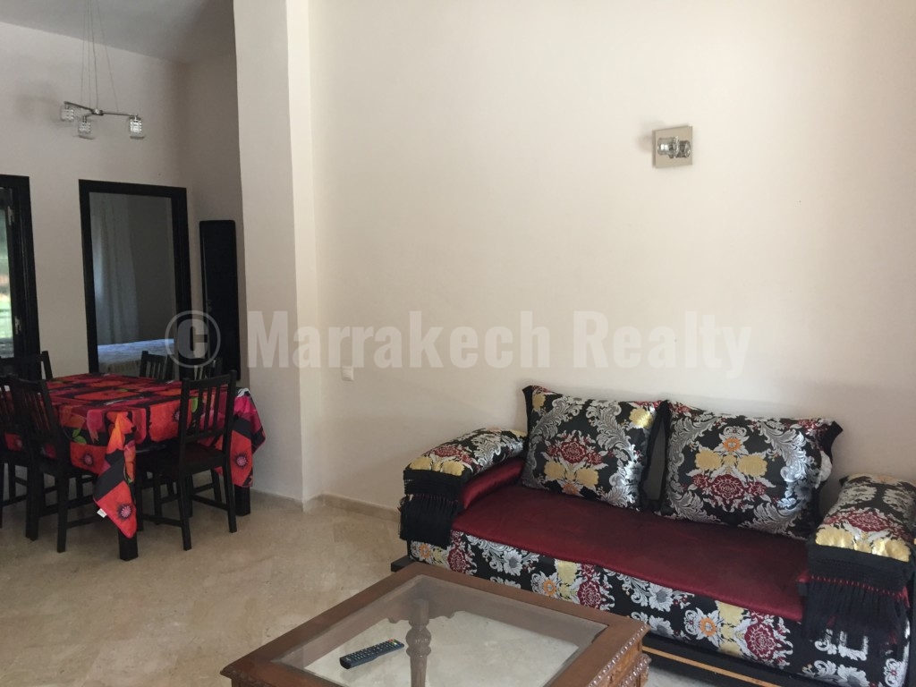 For rent close to Marrakech: 2 bedroom appartment with roof-terrace