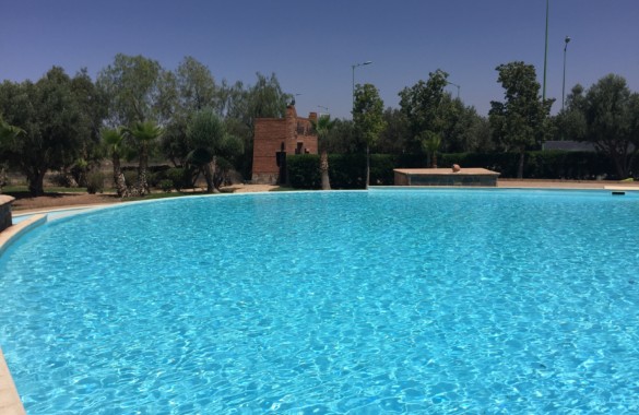 For rent close to Marrakech: 2 bedroom appartment with roof-terrace