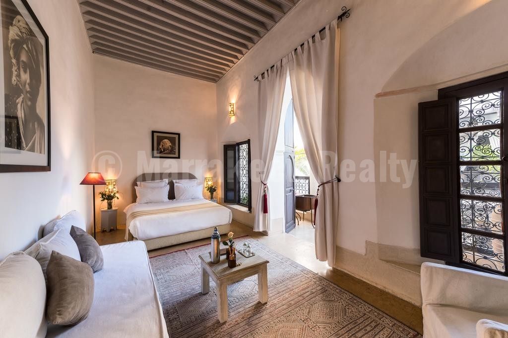 Superbe et élégant Riad rénové à vendre en Medina de Marrakech