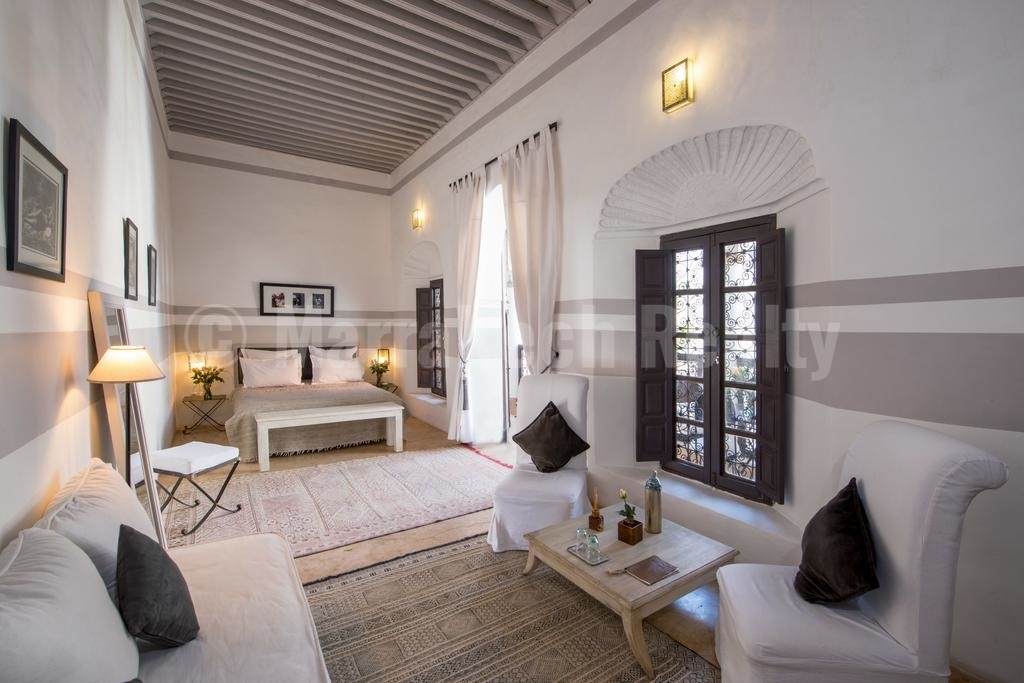 Superbe et élégant Riad rénové à vendre en Medina de Marrakech