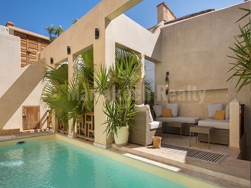 Superbe et élégant Riad de 4 suites avec piscine en terrasse