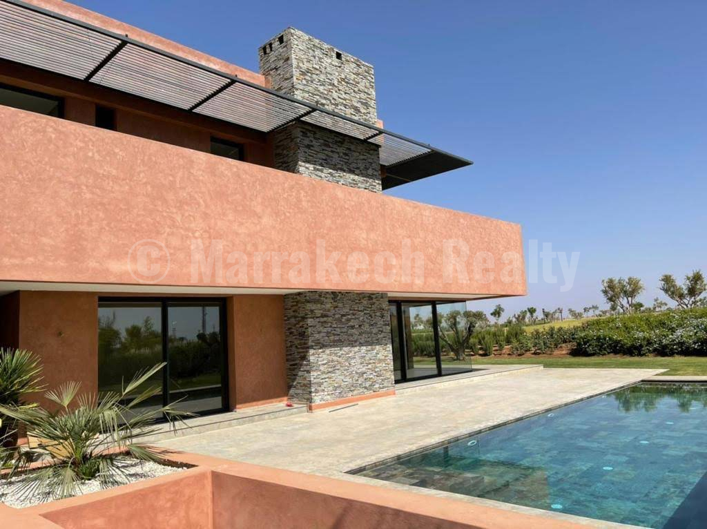 Villa de luxe à vendre en premier rang sur un parcours de golf prestigieux à Marrakech