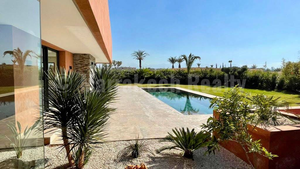 Villa de luxe à vendre en premier rang sur un parcours de golf prestigieux à Marrakech