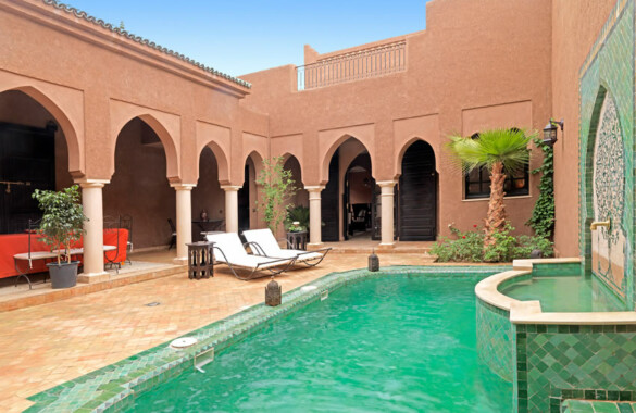 Villa-Riad de 3 chambres avec piscine dans un domaine sécurisé proche de Marrakech