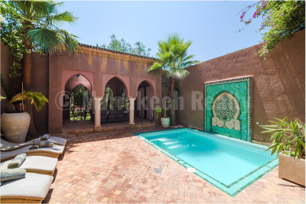 Villa – Riad de 3 chambres avec piscine dans un domaine sécurisé proche de Marrakech