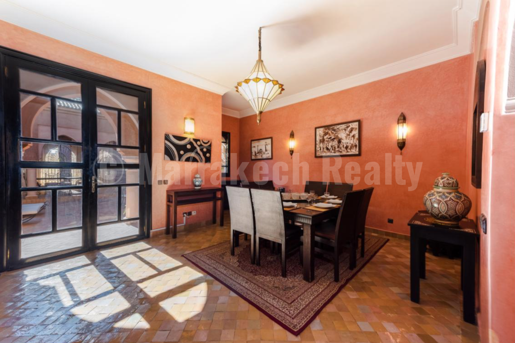 Immaculate 3 bedroom furnished villa for rent close to Marrakech