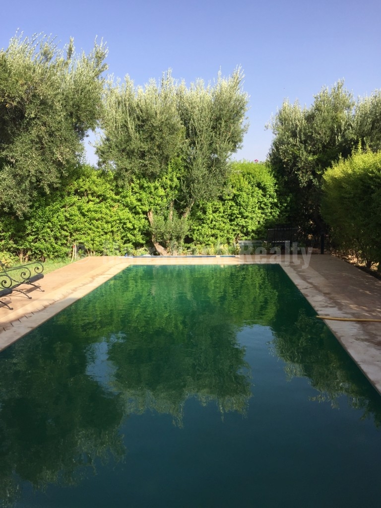 Pleasant 4 bedroom villa for rent long term 20 minutes from Marrakech