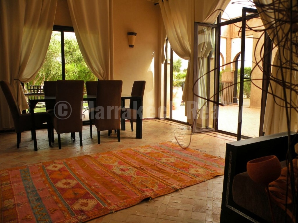 Pleasant 4 bedroom villa for rent long term 20 minutes from Marrakech