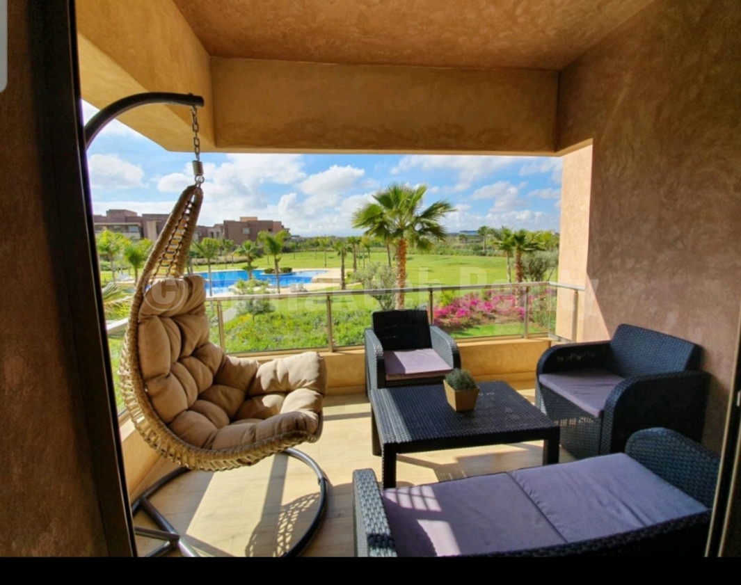 Bel appartement à louer meublé dans une jolie résidence avec golf Marrakech Realty Bel appartement à louer meublé dans une jolie résidence avec golf Marrakech Realty