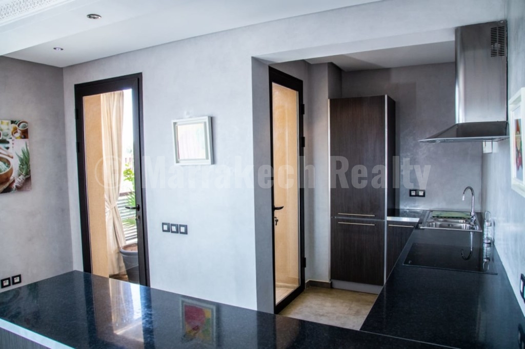 Large 1 bedroom apartment with terrace for rent in downtown Marrakech