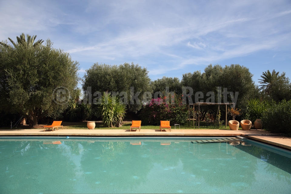 Propriété de charme à louer en Palmeraie de Marrakech