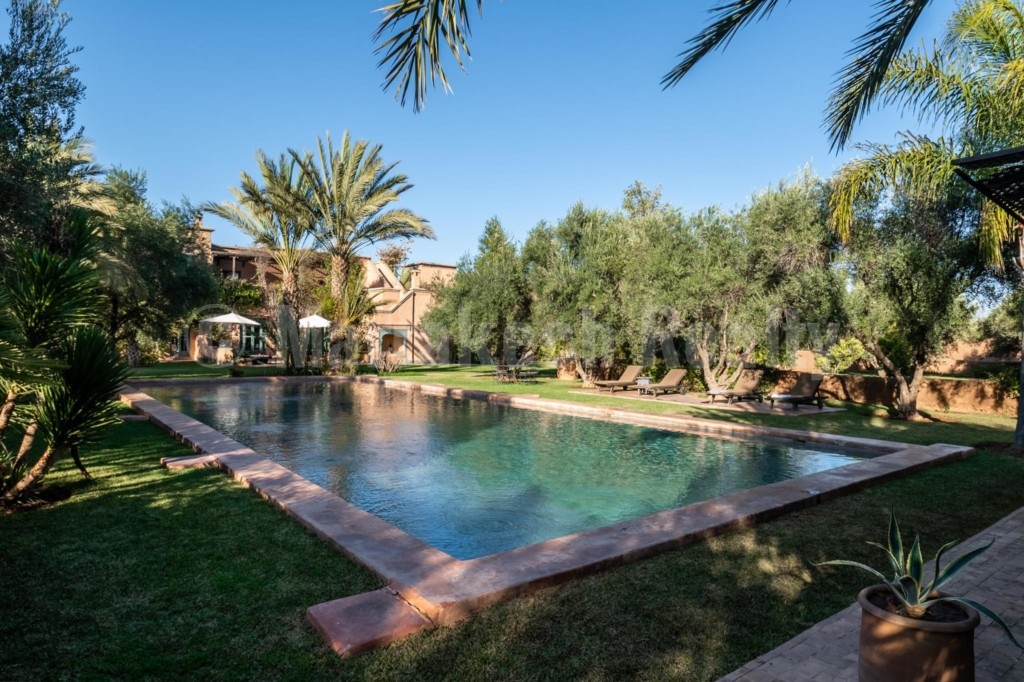 Exceptionnelle finca de 7 chambres sur 3 hectares en vente à proximité de Marrakech