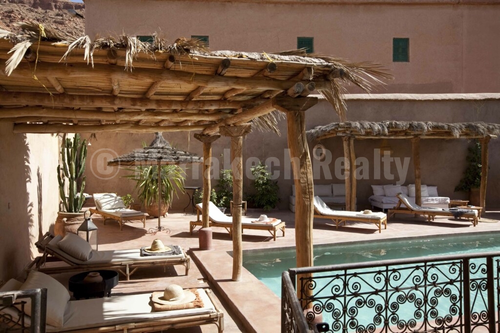 Berber style 12 bedroom Ecolodge for sale in the Atlas mountains