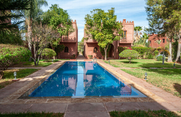 Belle villa-riad de trois chambres en Palmeraie de Marrakech