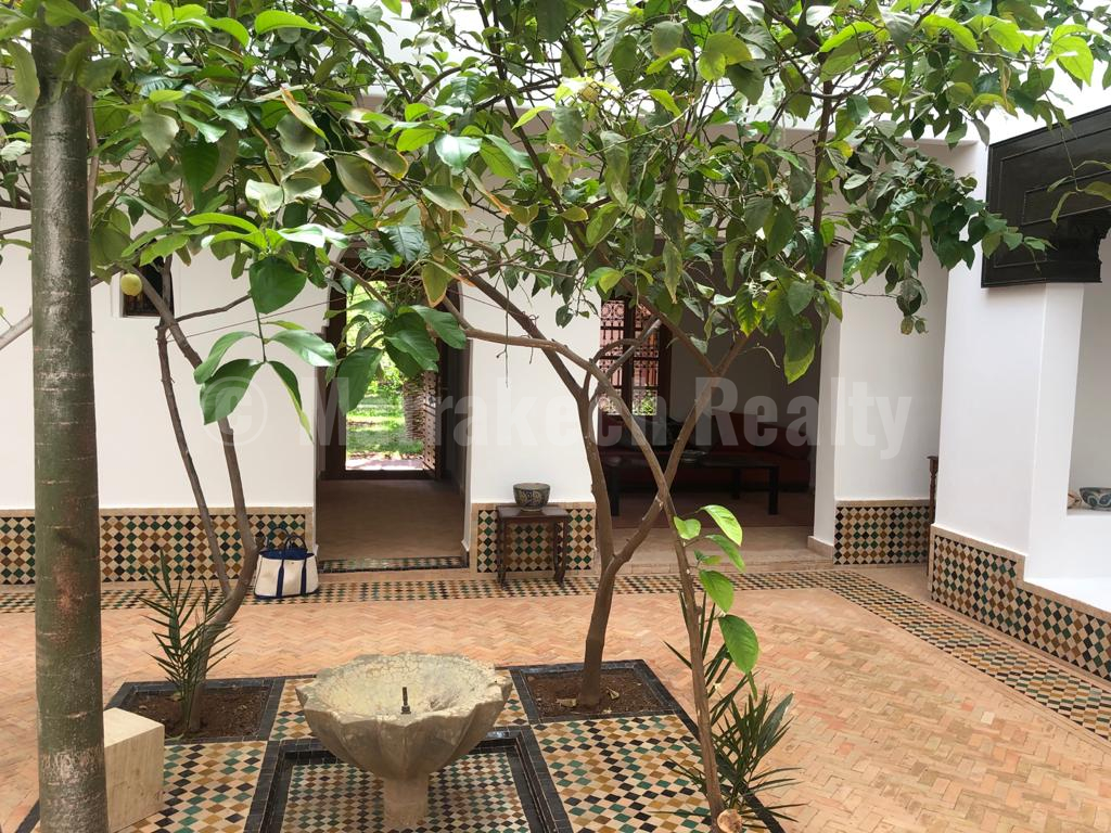 Nice riad-villa for rent in the palm grove of Marrakech