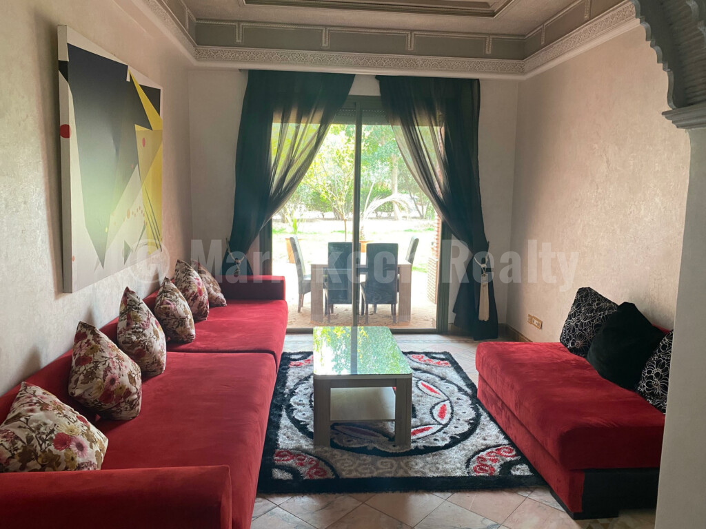 Bel appartement avec terrasse en Palmeraie de Marrakech