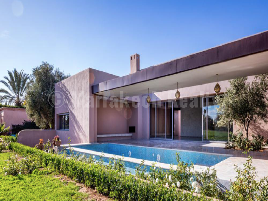 Belle villa contemporaine en première ligne sur golf