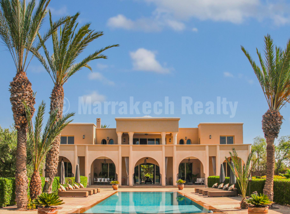 Superbe villa à vendre en Palmeraie de Marrakech