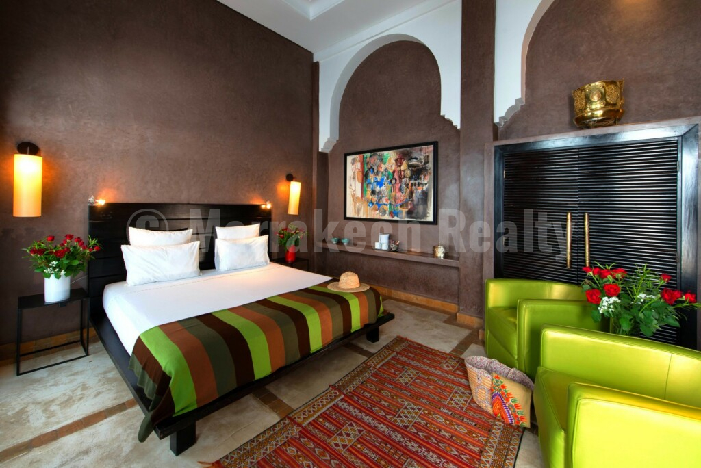 Beau Riad Maison d’Hôtes de 6 chambres avec piscine chauffée et spa