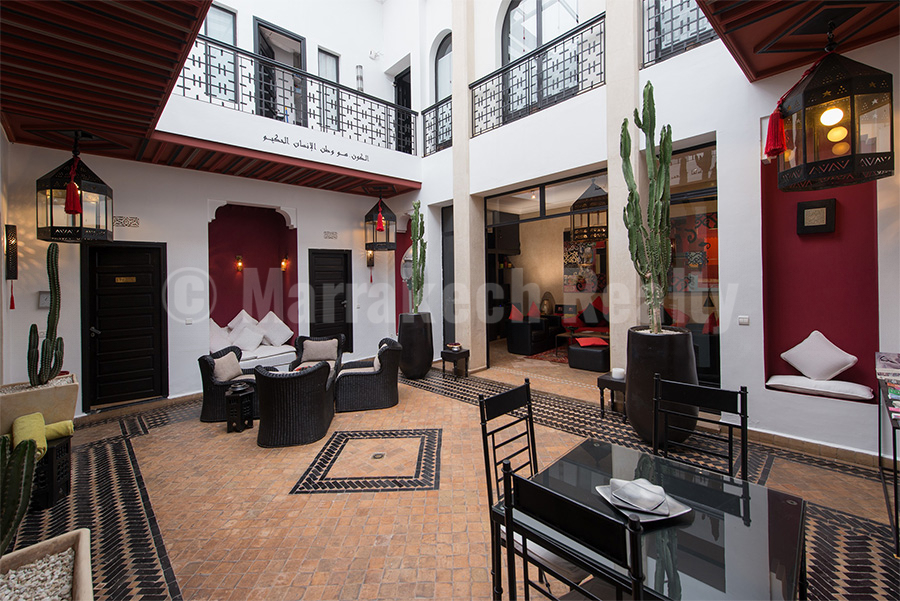 Beau Riad Maison d’Hôtes de 6 chambres avec piscine chauffée et spa