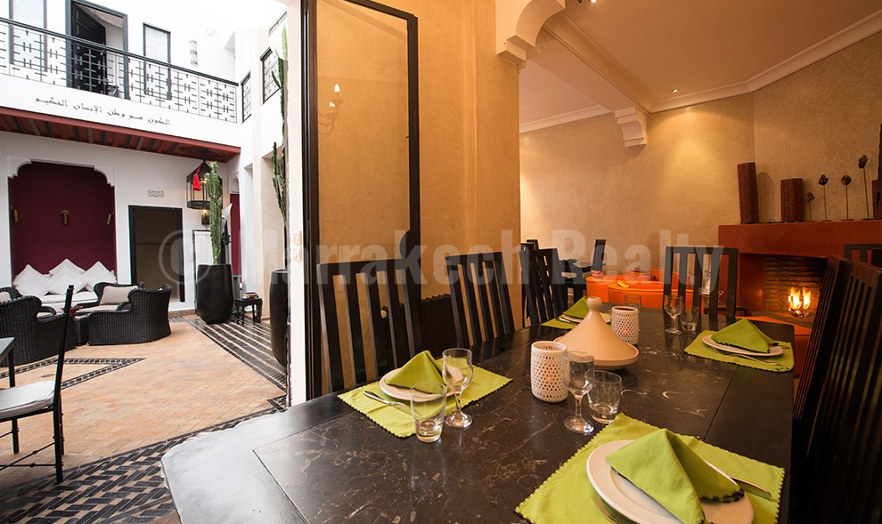Beau Riad Maison d’Hôtes de 6 chambres avec piscine chauffée et spa