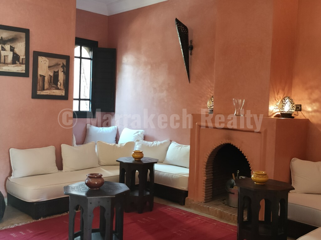 3 bedroom Riad Villa nestled in a very pretty estate close to the center of Marrakech