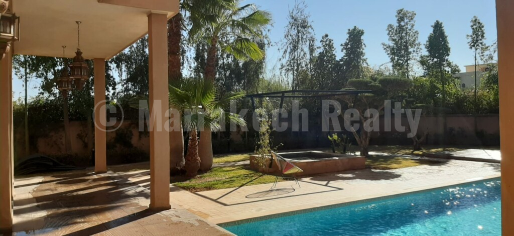 Villa contemporaine à louer en longue durée proche golf et centre ville de Marrakech