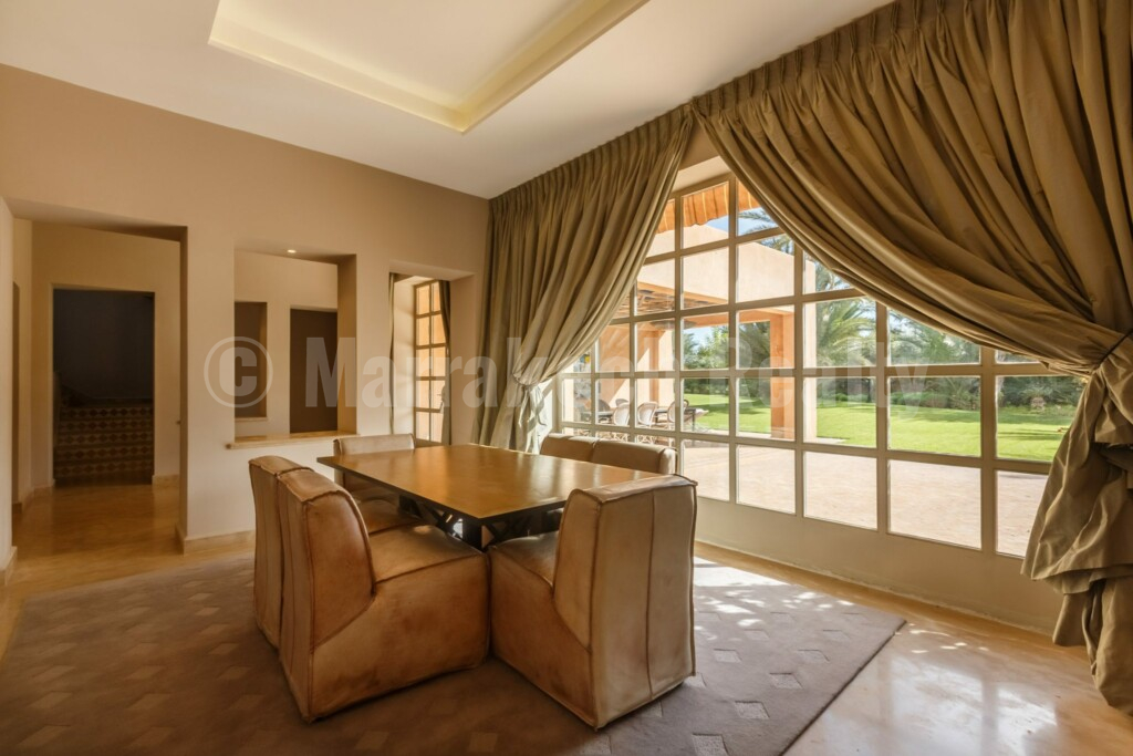 Luxueuse villa dans un domaine sécurisé en Palmeraie de Marrakech