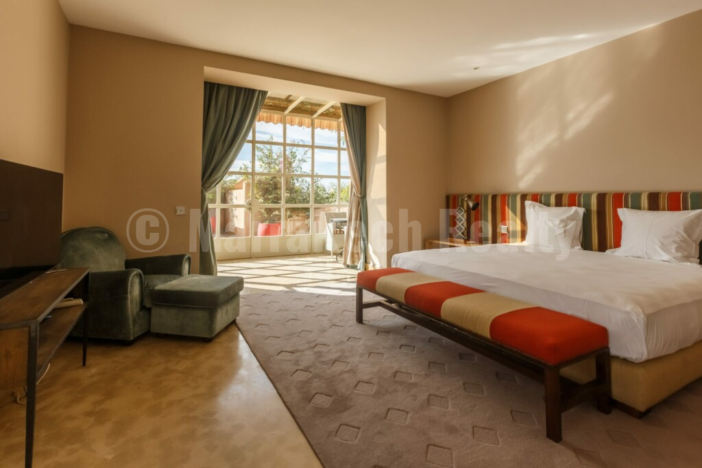 Luxueuse villa dans un domaine sécurisé en Palmeraie de Marrakech
