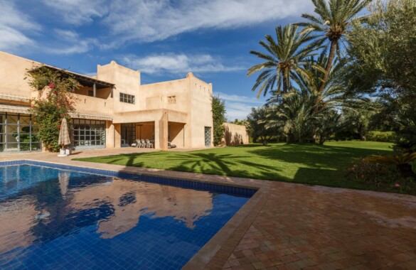 Luxueuse villa dans un domaine sécurisé en Palmeraie de Marrakech
