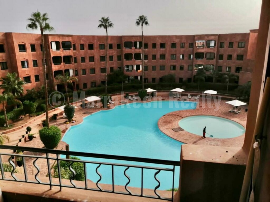 Appartement deux chambres à louer en longue durée dans residence en palmeraie