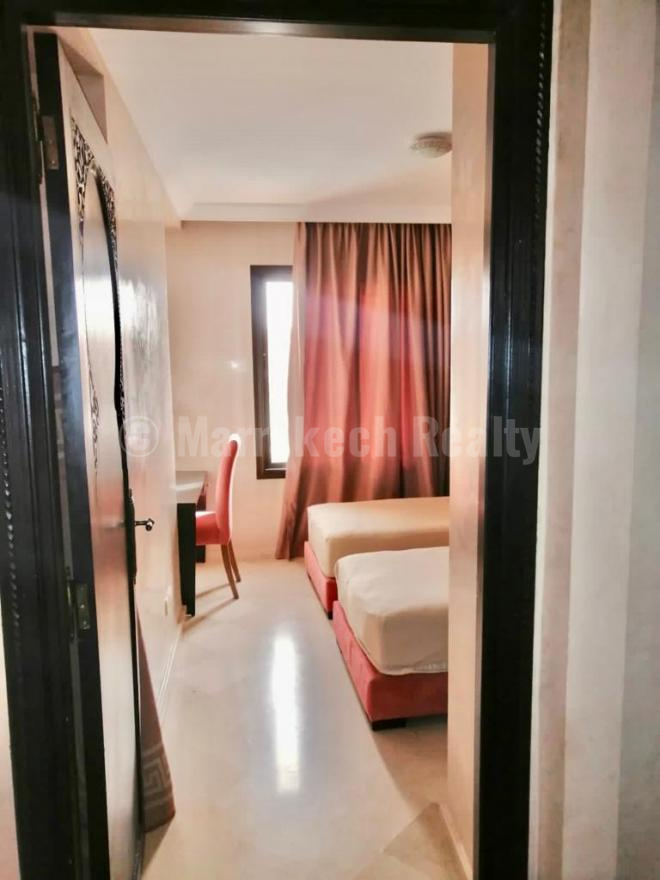 Appartement deux chambres à louer en longue durée dans residence en palmeraie