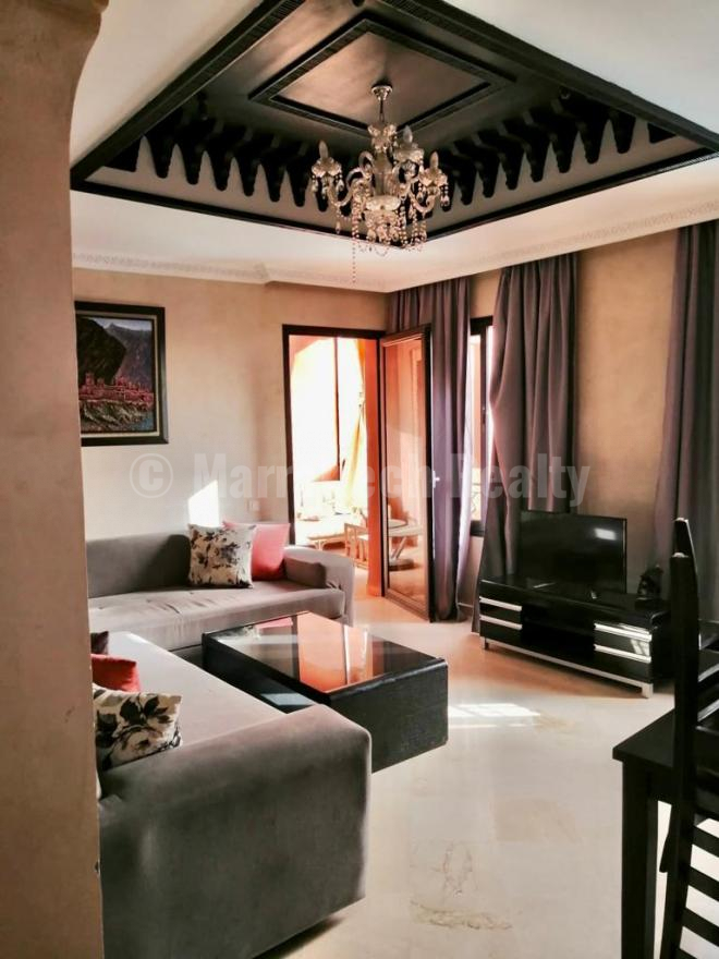 Appartement deux chambres à louer en longue durée dans residence en palmeraie
