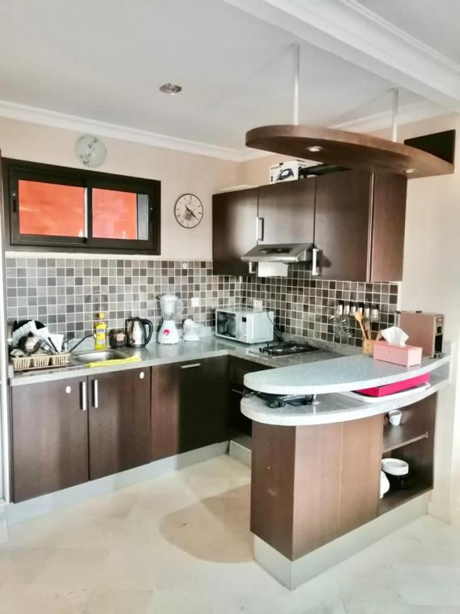 Appartement deux chambres à louer en longue durée dans residence en palmeraie