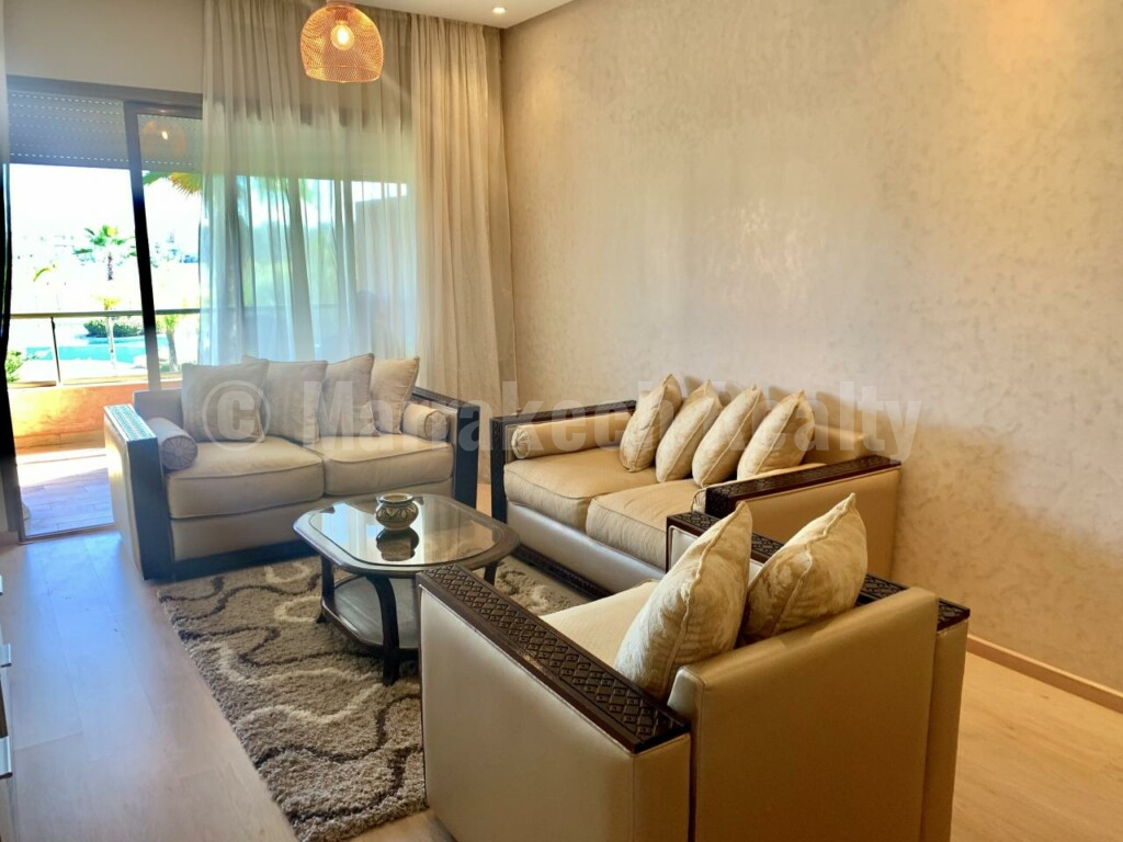 Appartement 2 chambres meublé vue Atlas