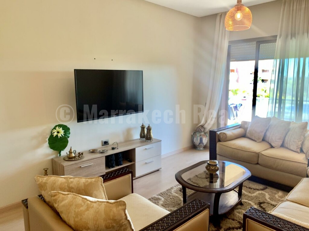 Apartment for long-term rental in a secure residence in Marrakech