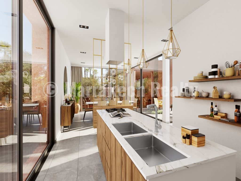 Domaine privé de 5 hectares : 30 villas dont un exemple de 4 chambres