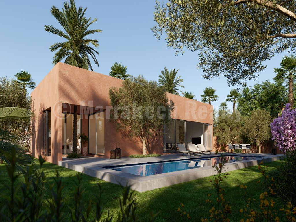 Domaine privé de 5 hectares : 30 villas dont un exemple de 4 chambres