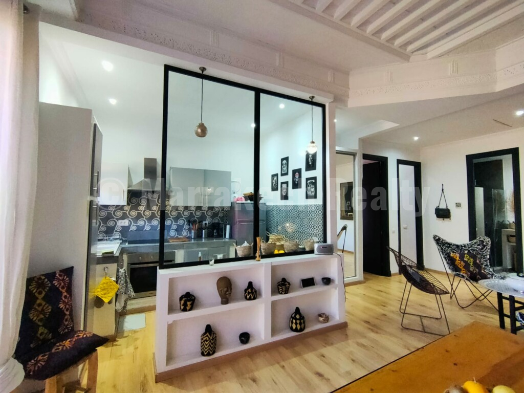 Bel appartement en rez-de-jardin en Palmeraie de Marrakech