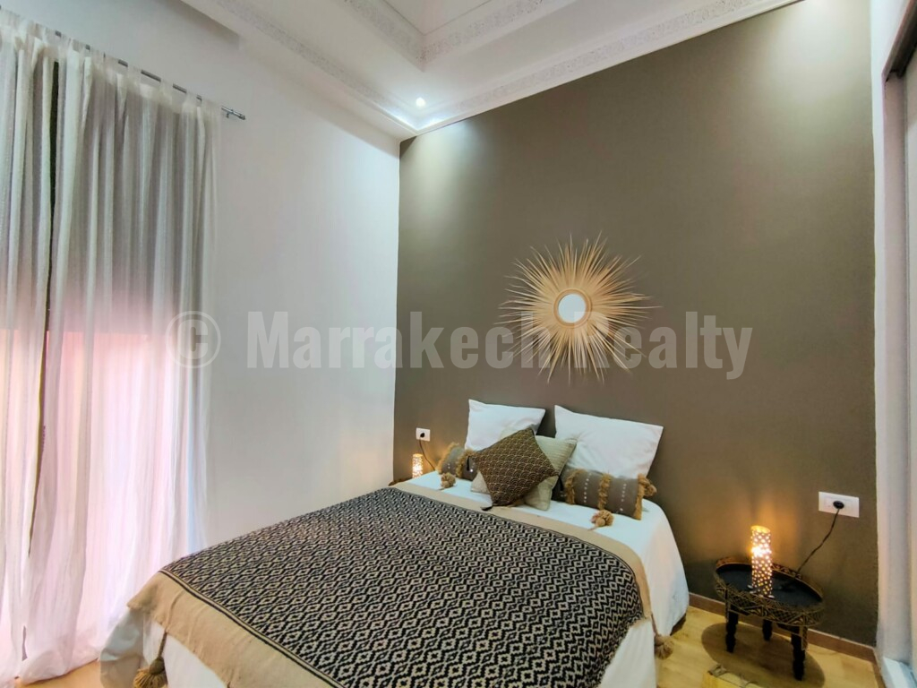Bel appartement en rez-de-jardin en Palmeraie de Marrakech